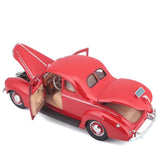 1:18 1939 Ford Deluxe Tudor -- Red -- Maisto 31180R