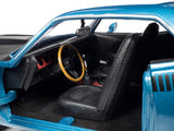 1:18 1970 Plymouth AAR Cuda 340 -- Blue Fire Metallic -- American Muscle