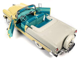 1:18 1955 Chevrolet Bel Air Convertible -- Yellow/Ivory -- American Muscle