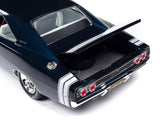 1:18 1968 Dodge Charger R/T --  Metallic Blue with White Stripes -- American Mus