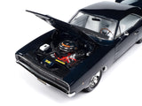 1:18 1968 Dodge Charger R/T --  Metallic Blue with White Stripes -- American Mus