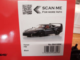 1:18 1987 Ferrari F40 -- Black -- Kyosho KS08416BK
