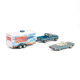 1:64 Thelma & Louise -- 1966 Ford Thunderbird Blue & 1967 F-250 Pickup -- Greenlight