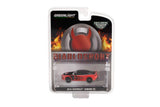1:64 2016 Chevrolet Camaro SS -- Black/Red w/Flames -- Greenlight