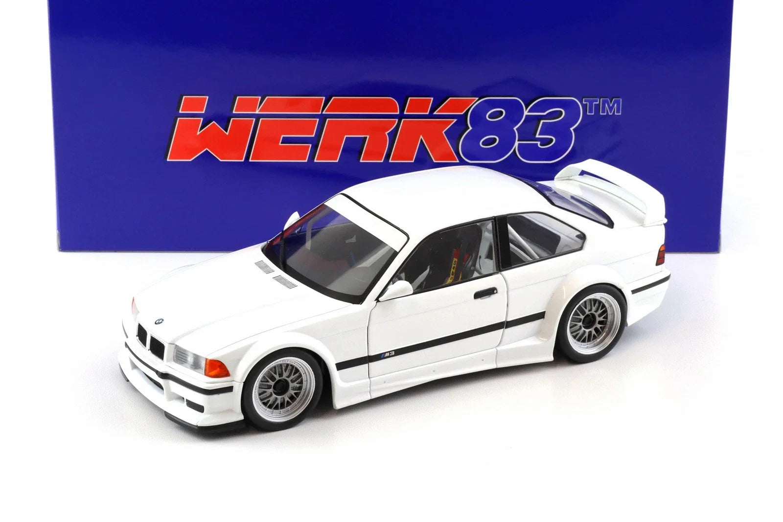 1:18 BMW (E36) M3 GTR 1993 -- Plain Body White -- Werk83