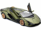 1:24 Lamborghini Sián FKP 37 -- Matt Green Metallic -- Bburago