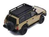 1:64 Toyota Land Cruiser 80 Series w/ Roof Rack -- Beige -- GCD