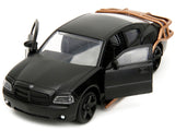 1:32 2006 Dodge Charger Heist Car -- Matt Black w/Cage -- Fast & Furious -- JADA