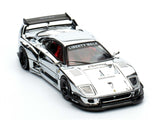 1:64 Ferrari F40 LBWK -- Chrome Silver -- INNO64