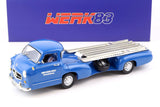 1:18 Mercedes-Benz W21 -- Race Car Transporter Truck -- Blue -- Werk83