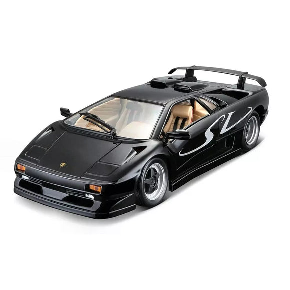 1:18 Lamborghini Diablo SV -- Black -- Maisto