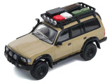 1:64 Toyota Land Cruiser 80 Series w/ Roof Rack -- Beige -- GCD