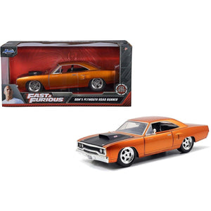 1:24 Dom's Plymouth Road Runner -- Orange Copper -- Fast & Furious JADA