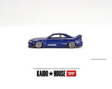 1:64 Nissan Skyline GT-R (R33) Works V2 Blue -- KaidoHouse x Mini GT KHMG089