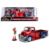 1:24 Wonder Woman w/1952 Chevrolet COE Pickup -- Red/Blue -- JADA