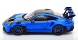 1:18 Porsche 911 (992) GT3 RS Coupe 2022 -- Blue w/Blue Wheels -- Norev