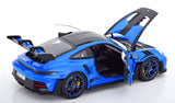 1:18 Porsche 911 (992) GT3 RS Coupe 2022 -- Blue w/Blue Wheels -- Norev