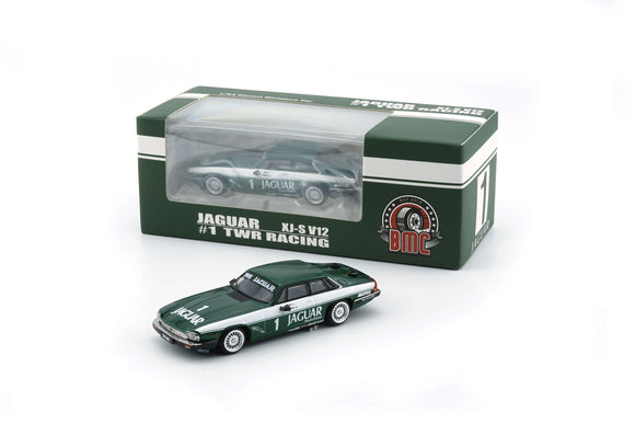 1:64 Jaguar XJ-S V12 -- #1 TWR Racing -- Green w/White Stripe -- BM Creations