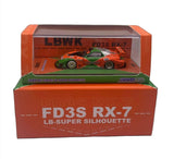 1:64 Mazda RX7 (FD3S) LB-Super Silhouette -- #55 Orange/Green -- INNO64