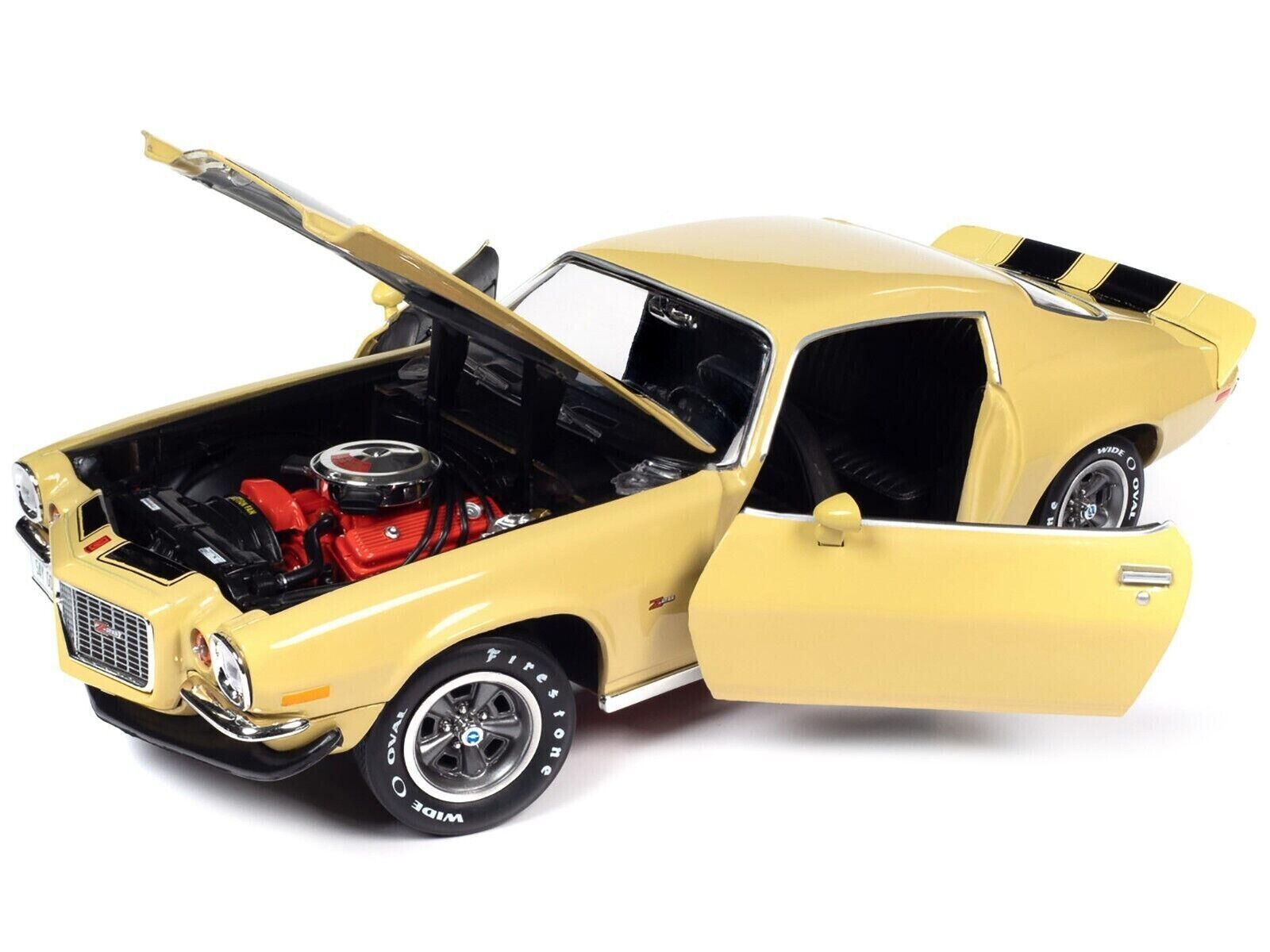 1:18 1972 Chevrolet Camaro RS Z28 -- Yellow w/Black Stripes -- America