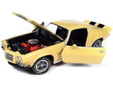 1:18 1972 Chevrolet Camaro RS Z28 -- Yellow w/Black Stripes -- American Muscle