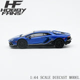 1:64 Lamborghini Aventador LP780-4 Ultimae -- Blue -- Hobby Fans