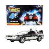 1:24 Back to the Future - DeLorean Time Machine - Chrome 40th Anniversary - JADA
