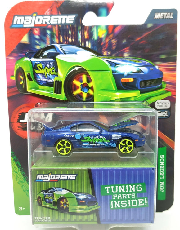 1:64 Toyota Supra JZA80 -- Blue/Green -- Majorette: JDM Legends Tune Ups