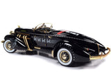 1:18 Monopoly Man w/1935 Auburn 851 Sportster -- Black/Brown -- Auto World