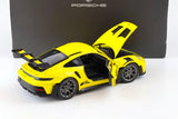 1:18 Porsche 911 (992) GT3 RS Coupe 2022 -- Yellow -- NOREV (Dealer Edition)