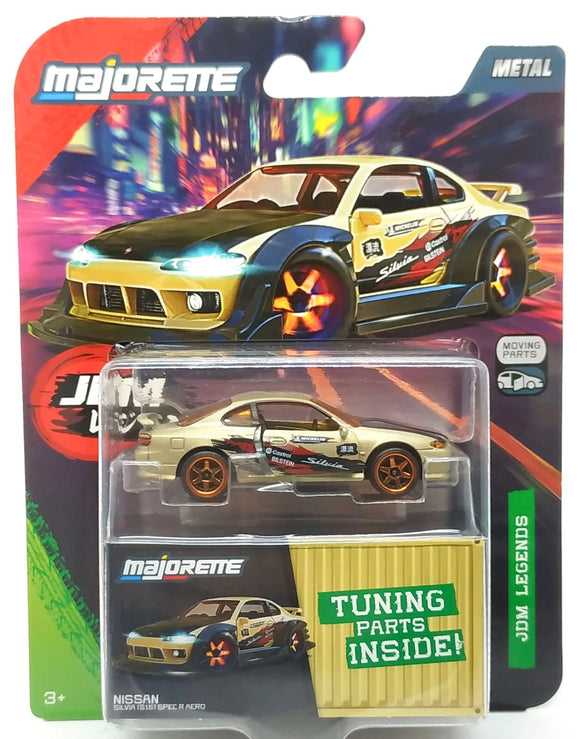1:64 Nissan Silvia S15 Spec R Aero -- Gold -- Majorette: JDM Legends Tune Ups