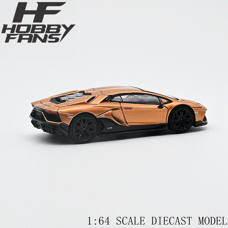 1:64 Lamborghini Aventador LP780-4 Ultimae -- Gold -- Hobby Fans