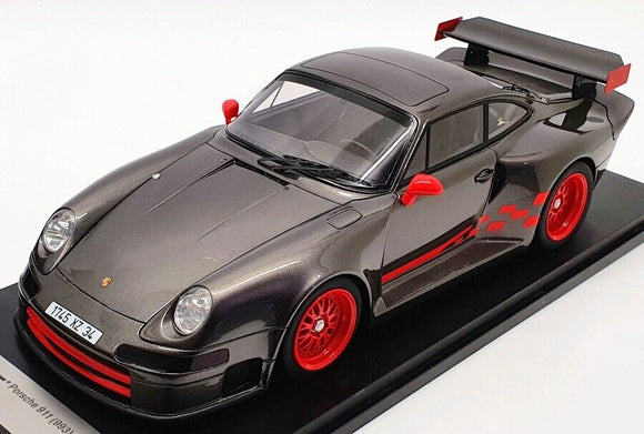 1:18 Porsche 911 (993) GT1 Almeras -- Grey Metallic/Red -- KESS Models