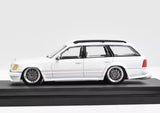 1:64 Mercedes-Benz S124 Custom -- White -- Mortal