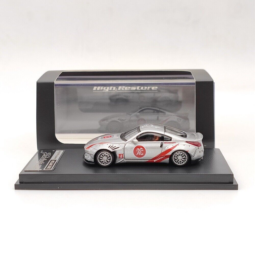 1:64 Nissan Fairlady Z (350Z) Rocket Bunny -- Silver -- High Restore