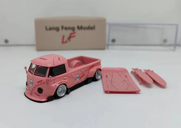 1:64 VW T1 (Kombi) Pickup Widebody -- Pink Pig Tribute -- LF Models