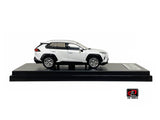 1:64 Toyota Rav 4 Hybrid -- White -- LCD Models