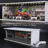 1:64 Fast & Furious Garage Diorama Display with LEDs -- G-Fans 710016