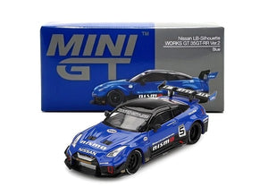 1:64 Nissan 35GT-RR Ver.12 LB-Silhouette WORKS GT -- Blue -- Mini GT M