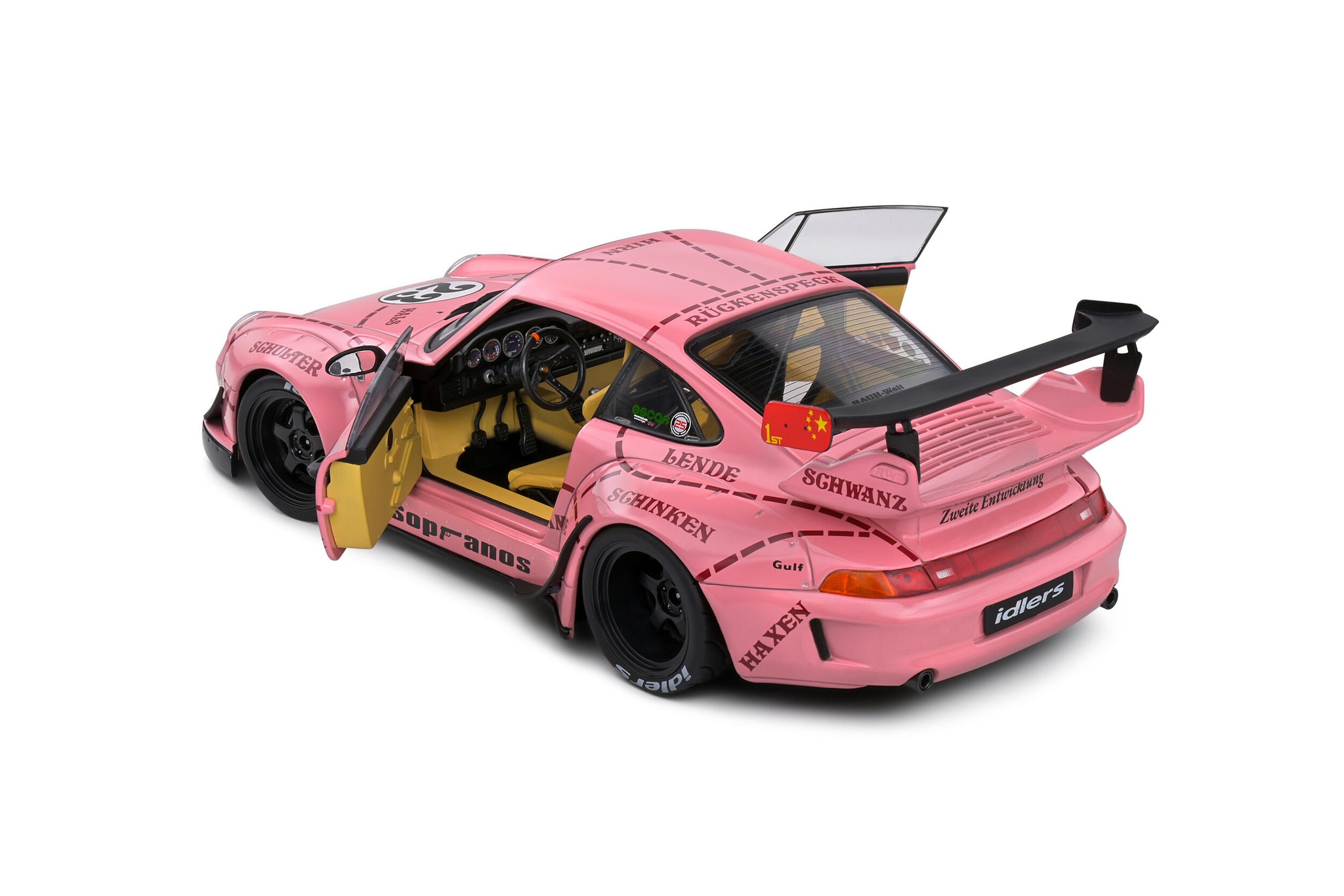 1:18 RWB 993 -- #23 Pink Pig Tribute Livery -- Solido Porsche 911