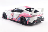 1:18 Toyota GR Supra (A90) 2024 -- ITASHA White/Pink -- Solido