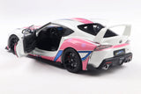 1:18 Toyota GR Supra (A90) 2024 -- ITASHA White/Pink -- Solido