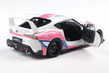 1:18 Toyota GR Supra (A90) 2024 -- ITASHA White/Pink -- Solido