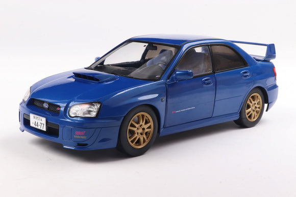 1:18 Subaru Impreza WRX STI 2003 -- Sonic Blue -- Solido
