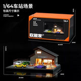 1:64 Diorama – Japanese Style Train Station Miniature Scene -- SCJ 82027