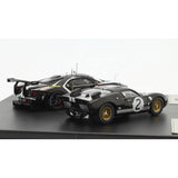 1:43 Ford GT40/GT Twin Set -- 1966 2019 24 Hr Le Mans Black/White-- IXO Models