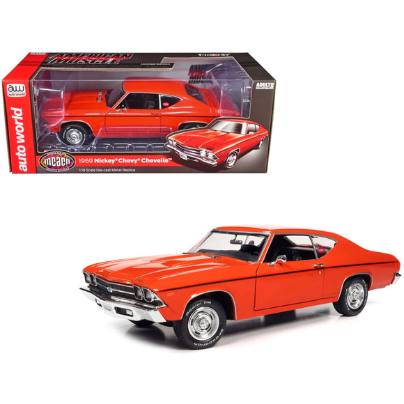 1:18 1969 Chevrolet Chevelle -- Orange Hugger -- American Muscle