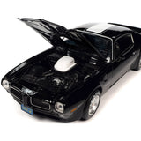 1:18 1972 Pontiac Firebird Trans Am -- Black w/White Stripes -- American Muscle