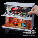 1:64 Diorama – Racing Repair Showroom Miniature Scene -- SCJ 73441C