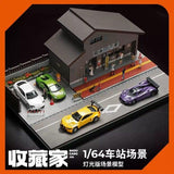 1:64 Diorama – Japanese Style Train Station Miniature Scene -- SCJ 82027